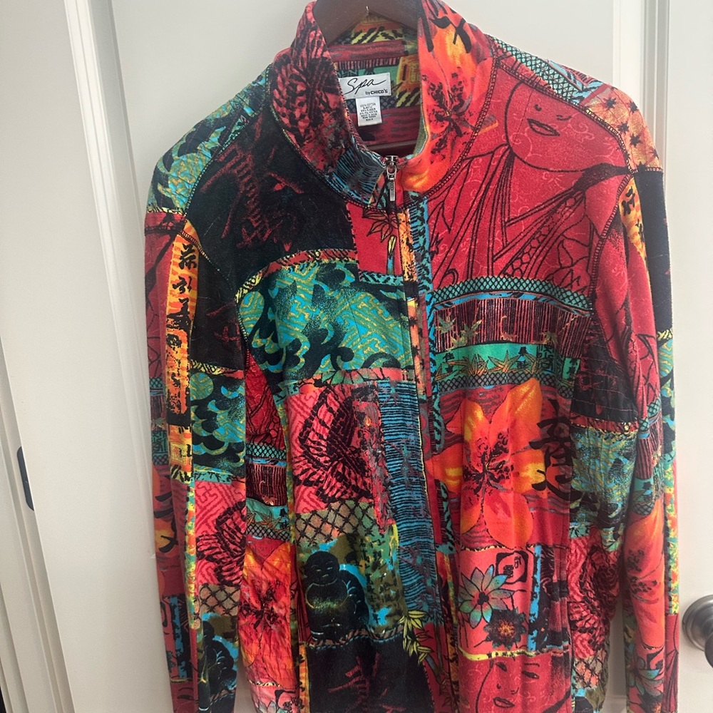 Colorful Patchwork Jacket - image 1